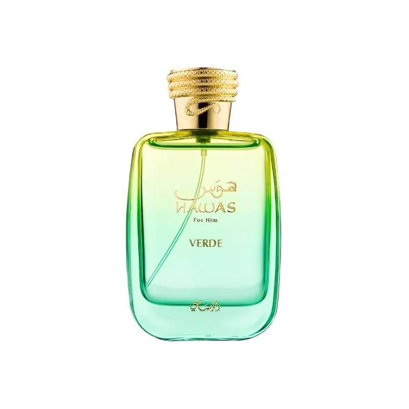 Rasasi Hawas Verde - fondo blanco