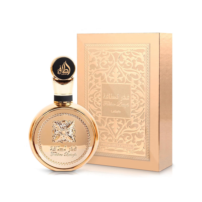 Lattafa Fakhar Gold Extrait - fondo blanco