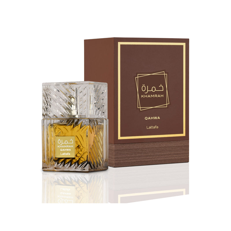 Lattafa Khamrah Qahwa Eau de Parfum - con caja